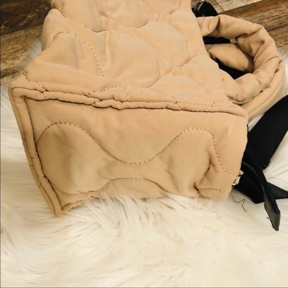 Zara Quilted Shopper Bag Sand - Picture 14 of 15